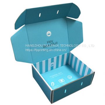 full color print E or F flute corrugated paper packaging boxes