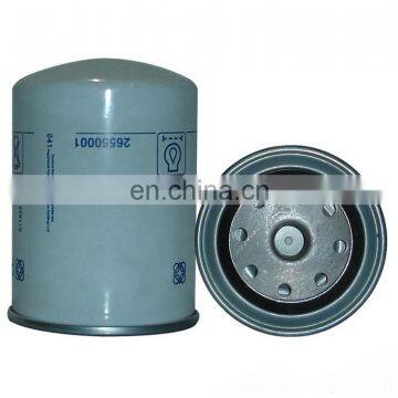 China supplier excavator spare parts 26550001 oil filter fuel filter for sale