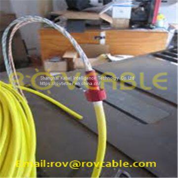 Neutrally buoyant tether 2 core floating cable fathom rov tether