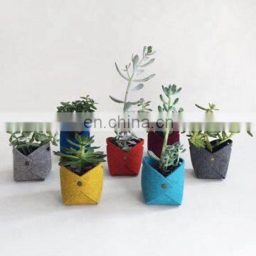Small Felt Plant Holder Basket Bag for Little Plant photo-5