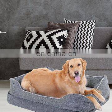 High-quality Memory Foam Dog Bed - Removable Cover Waterproof Liner Luxury Dog Mat With Foam Mattress photo-3