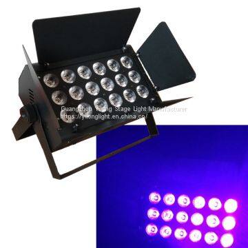 Barndoor Dmx512 Color Wash Par RGBWA+UV 18PCS LED PAR CAN
