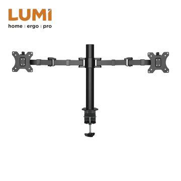 Dual Monitors Stand Affordable Steel Height Adjustable Wall Mount Monitor Arm