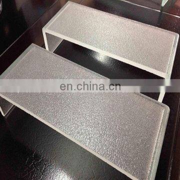 Ice Pattern Ultra Clear U Channel Glass for Curtain Wall Partition Decoration photo-2
