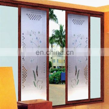 SELL 4-20mm thick high quality glass door glass insert wood interior door