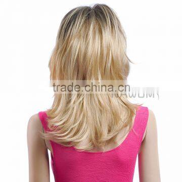 Female Straight Inclined Bang Blending Wig Hair photo-5