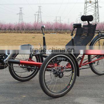 Adult one people 3 wheel recumbent tricycle