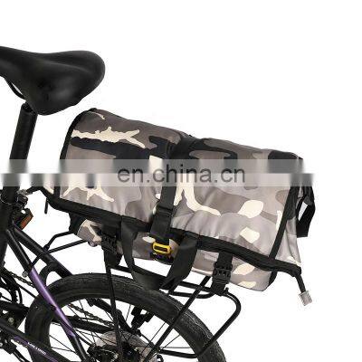 2020 NEW 25L Multi-function Riding Waterproof Messenger Bag Grey Camouflage Bicycle Storage Bag
