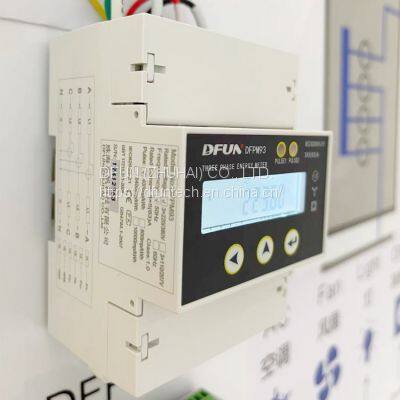 DFUN DFPM93 RS485 Modbus Data Record 63A or 5A 3 Phase Energy Kwh Meter photo-2