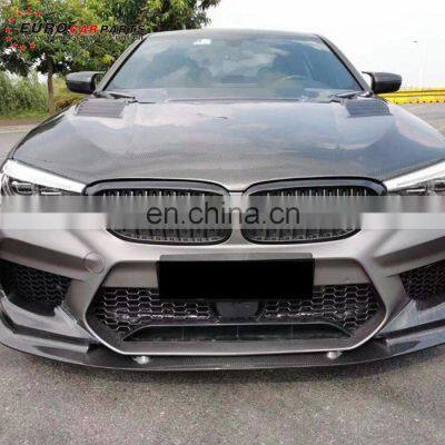 Engine Hood Cover 5 Series G30 G38 Dry Carbon Fiber material  Car Bonnet Hood Scoop 520Li 525Li 528Li 535Li  2017year-