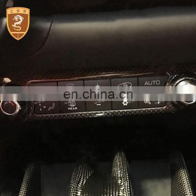 Dry Carbon Fiber OEM Style AC Center Button Console Cover Accessories Car Interior Decoration For Ferrari 812 Superfast