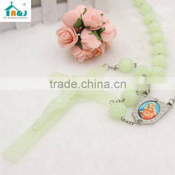 Trade Assurance Supplier Glow in the Dark Plastic Rosary Catholic Decoration