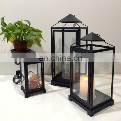 New Design White Outdoor Decorative Cheap Wedding Favors Metal Iron Lantern Holder