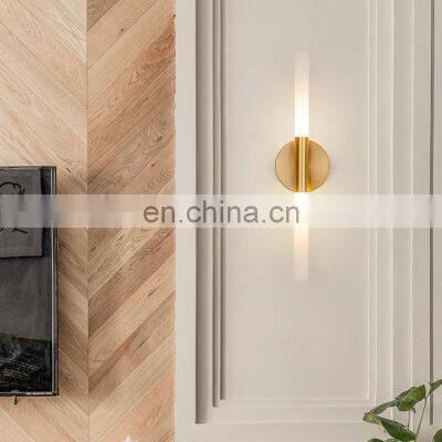 Nordic Modern Minimalist Golden Strip Wall Lamps for Decoration