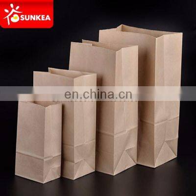 Food grade brown kraft stand up paper bag for poulet roti packing