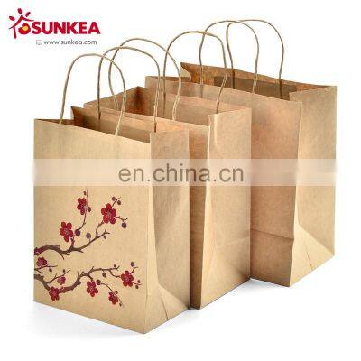 Sunkea high quality oem biodegradable kraft paper bag