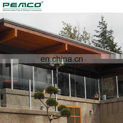 304 316 Stainless Steel Glass Balustrade Cheap Indoor Glass Railing Price