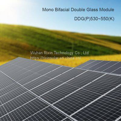 Rixin Black Frame 540w 545w High Power  Solar Panels Supply Monocrystalline Silicon PV modules