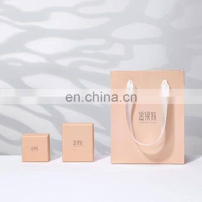 Design Custom Personalised LOGO Jewellery Box Packaging High End PinkJewelry Packaging photo-3