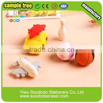 Cute eraser ball for sport stationery