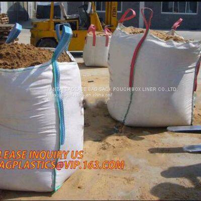 Virgin Polypropylene PP Woven Big Bulk Bag Jumbo Bag FIBC For Packing Sand 1 Ton 1.5 Ton 2 Ton Made In Package photo-3