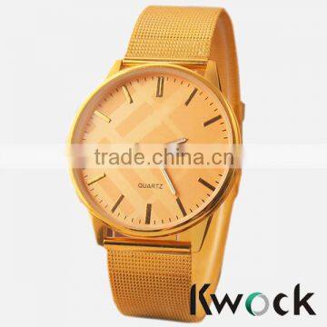 Gold design watch love watches for wife factory direct sale for 2016