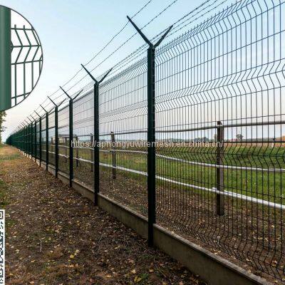 3D Fence Panel Rejas Cercas Welded Mesh Fencing Curvy Mesh Curved V-Mesh FEnce Euro Fence Euromesh Europanel photo-4