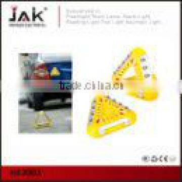 LED warning triangle with magnetic base