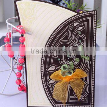 2016 Hot Sale Customized Love Design Wood Wedding Invitation Card With Ribboon photo-3