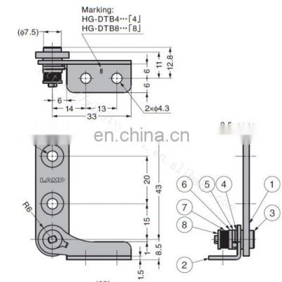 Factory Stainless steel shaft instrument rotary damping adjust torque furniture hinges