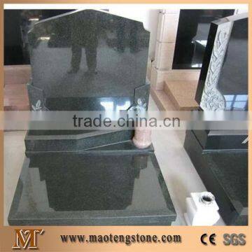 Headstones with Flower Bed,Black Granite Tombstone & Monument,China Black Granite Monuments