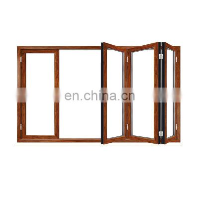 Bulk order good price exterior bi folding door for patio aluminum glass folding door