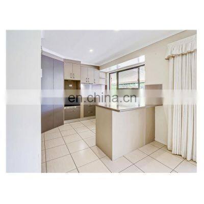 American Custom Design Cheap Pantry Wooden Cupboard Slab Door Prefabricated Kitchen Cabinets photo-2