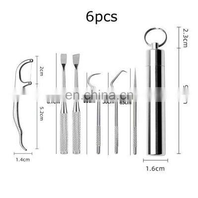 Amazon Reusable Metal Toothpicks Suits Portable Stainless Steel Toothpicks Pocket Set With Holder photo-4