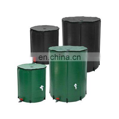 200L/250L blue green black portable camping rain harvesting water barrel with accessories