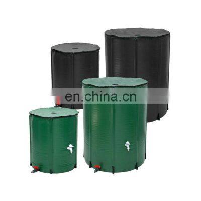 200L/250L Blue Green Black Portable Camping Rain Harvesting Water Barrel With Accessories