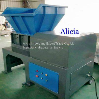 Single shaft shredder for plastic/plastic recycling shredder machines