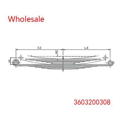 3603200308 Heavy Duty Vehicle Rear Wheel Spring Arm Wholesale For Mercedes Benz