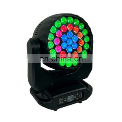 factory price 37pcs 15w zoom moving wash lights 37x15w 600