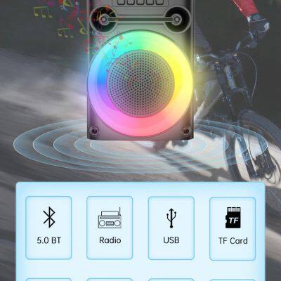 ZQS1455 OEM Bass Sound Portable 4-inch Speaker 8W Power Wireless Bluetooth Speaker for Outdoor