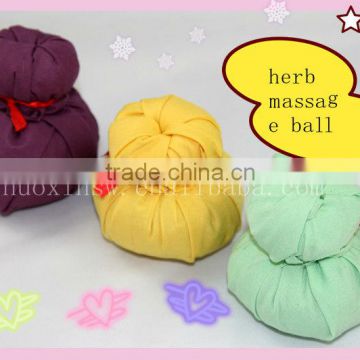 massage herb ball with various herbs