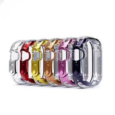 Nueva funda de reloj de electroplado TPU delgada para reemplazar la carcasa y protector de pantalla para Apple IWatch 8 Pro Se ultra 49mm 41mm 45mm