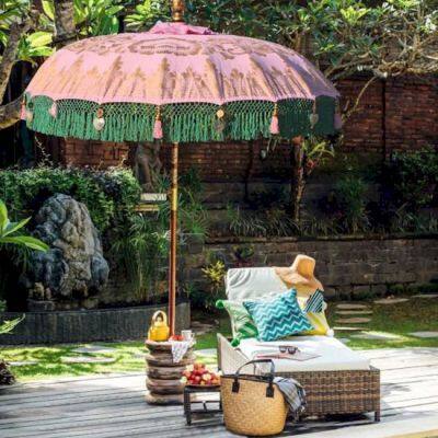 Beach Umbrella Wholesale New Outdoor Beach Umbrella Handmade Bali Beach Umbrella photo-4