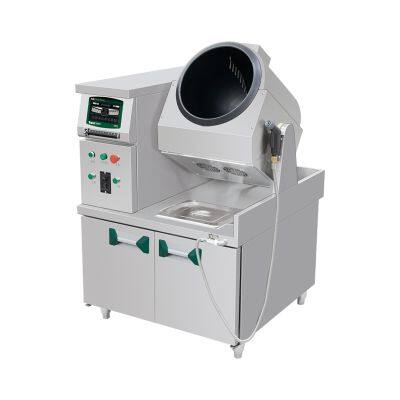Fully Automatic Rotating Wok for Large-Scale Food Production Lines
