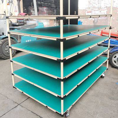 Heavy Duty Metal Turnover Trolley for Welding Workshops - 360° Rotation