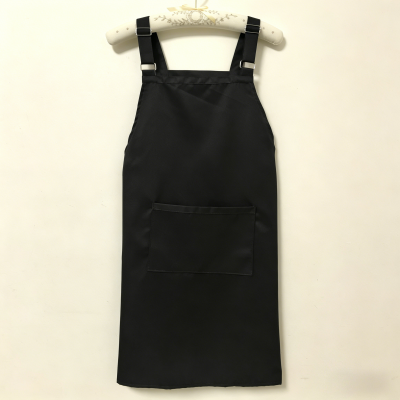 Solid Color Simple Waterproof Apron, Kitchen Special, Oil & Stain Resistant, Adjustable Bib Style, Work Apron for Catering & Waitstaff