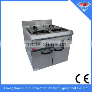 2015 Newly design 2-tank 4-basket electric fryer with cabinet