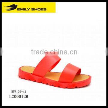 Latest design lady's red PCU slipper