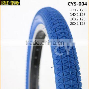 Full Blue Color High Rubber Content Rate Bicycle Tire 12X2.125