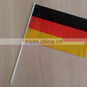 German hand held small plastic flag